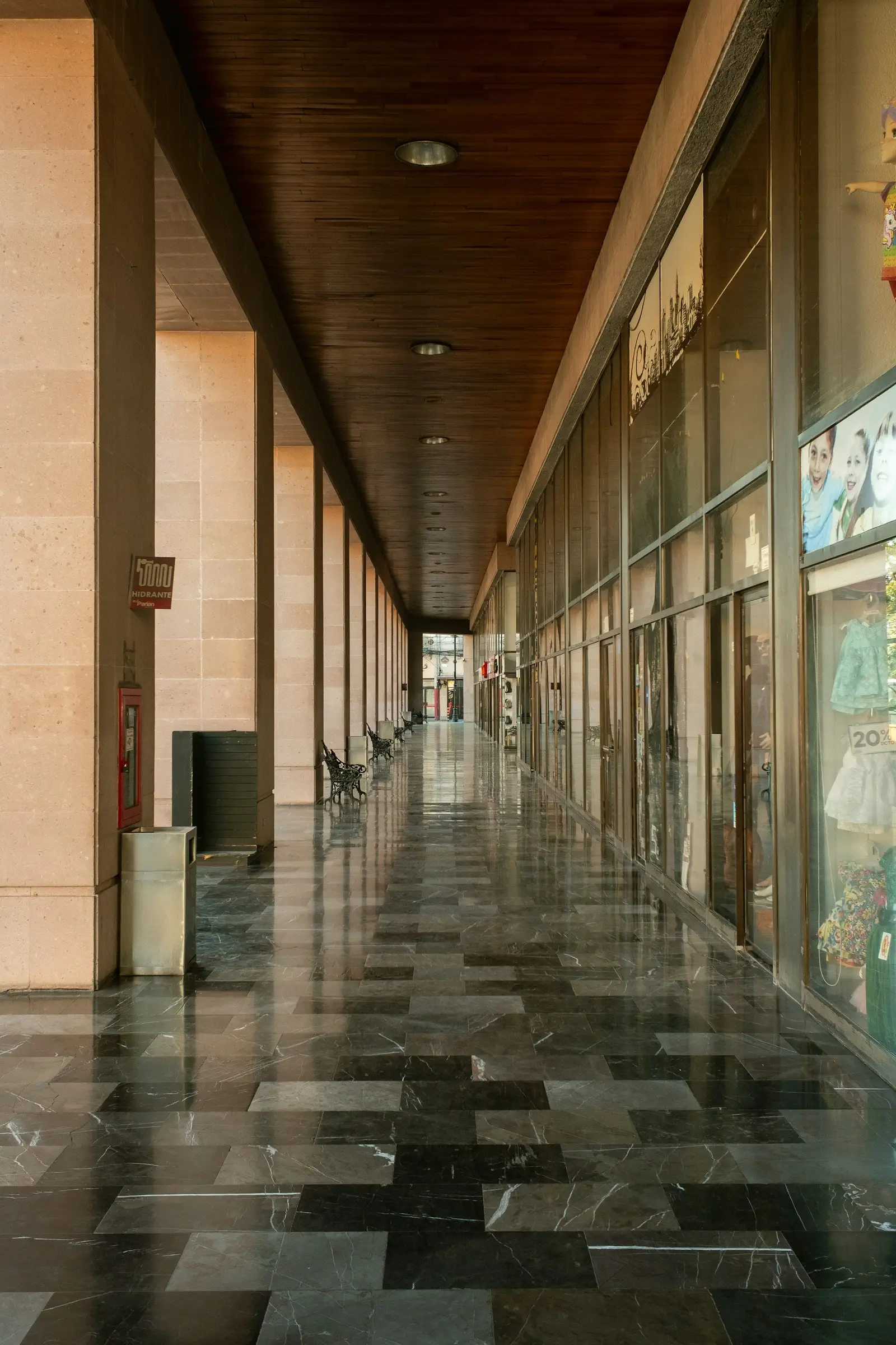 Polished floors in a commercial building after cleaning D&A Cleaning Ltd